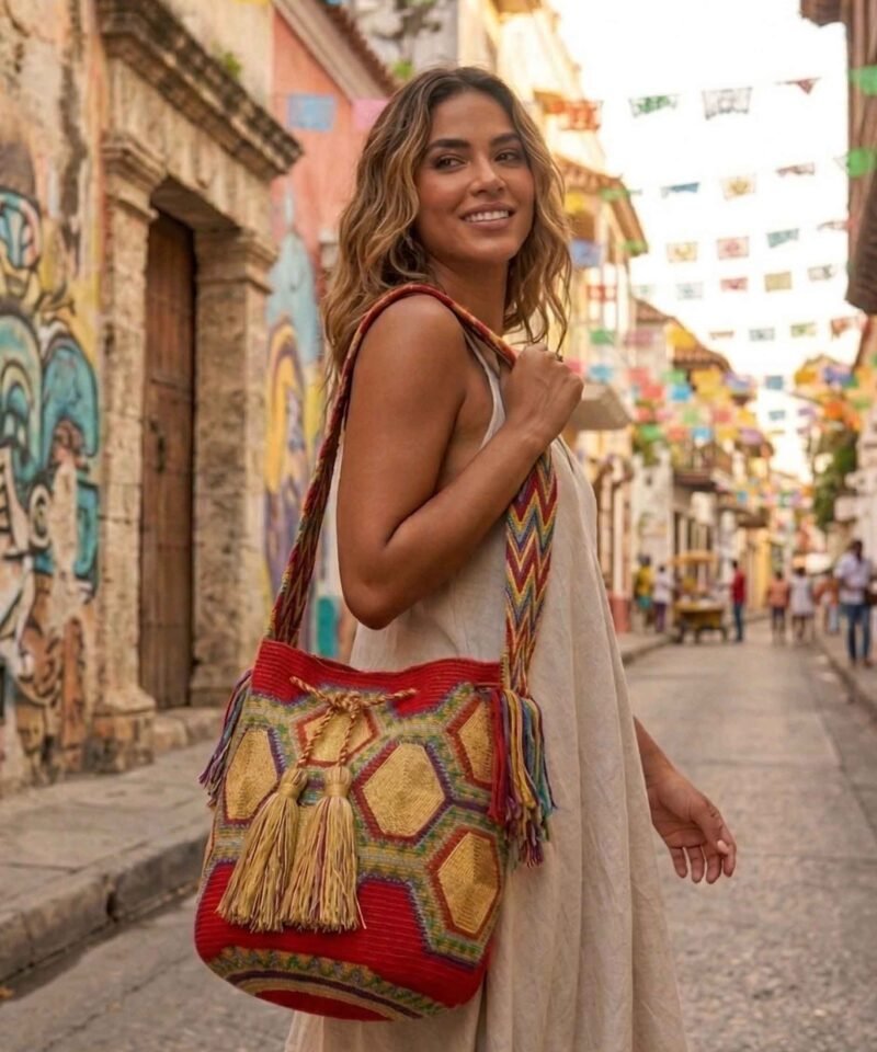 Alternative view of Mochila Destello Guajiro