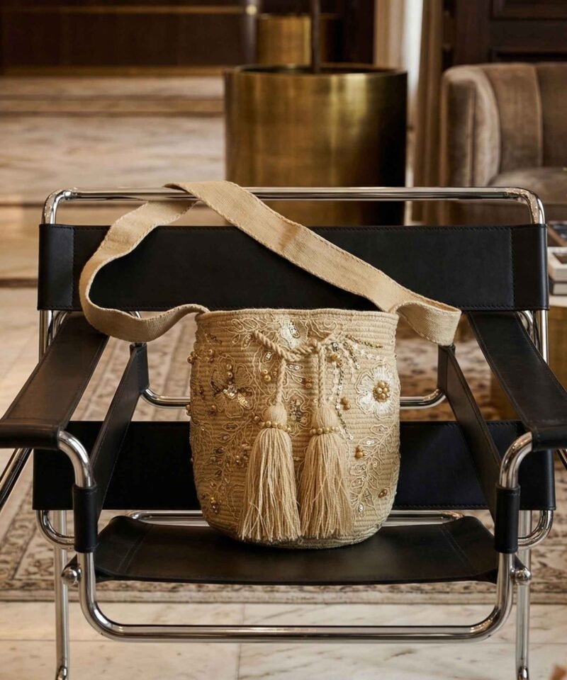 Alternative view of Mochila Mediana Recamada Wayuu